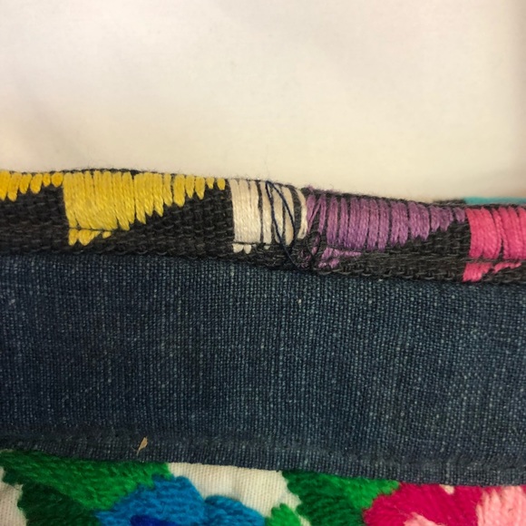 Boho vibrant quilted peacock square bag Floral - Picture 3 of 8